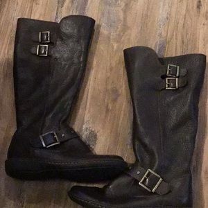 Born tall leather boots